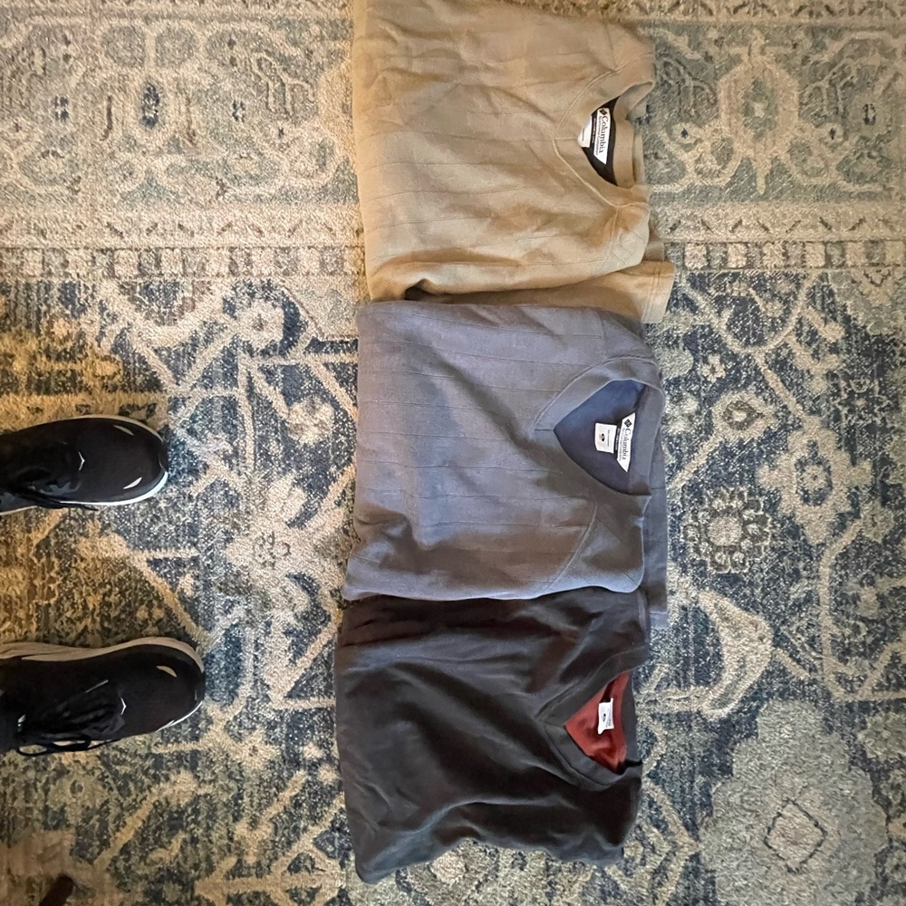 Men's Crewneck Sweater - Black, Gray, Tan